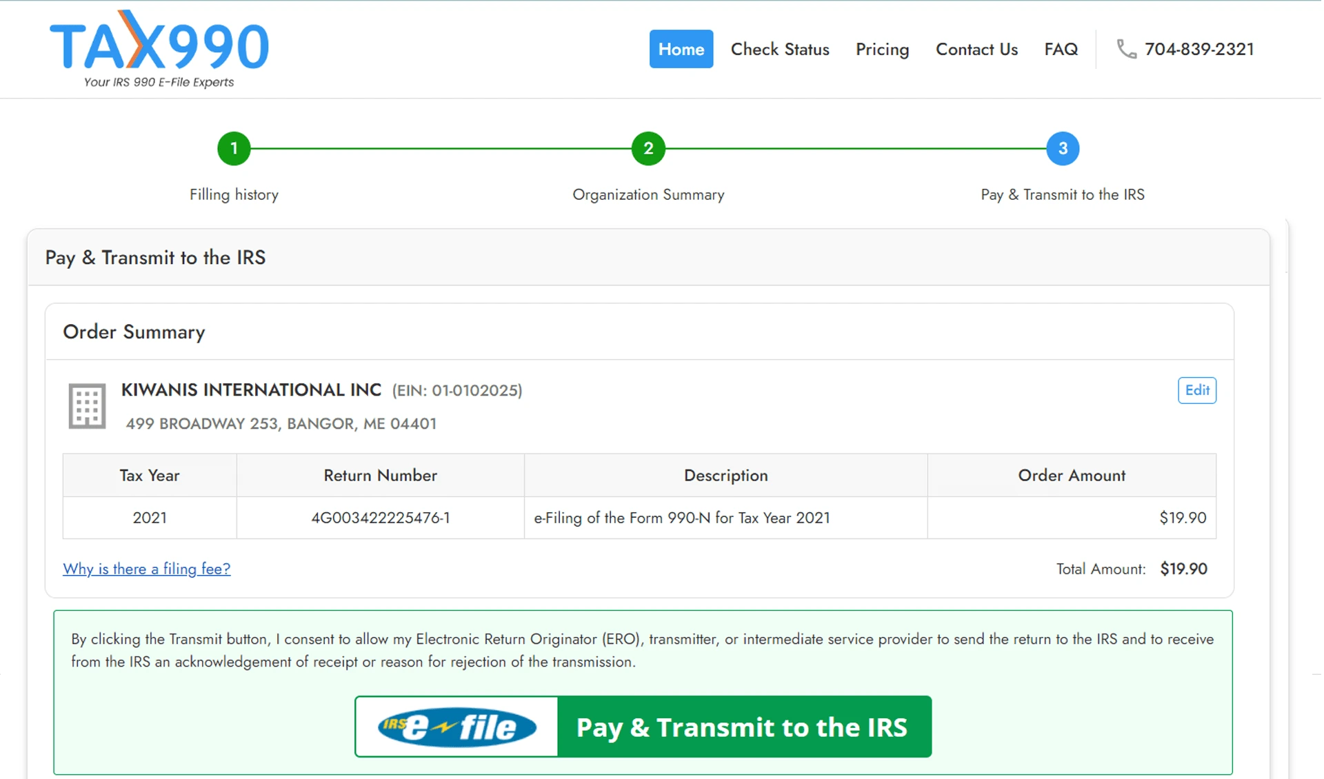File Form 990 N Online